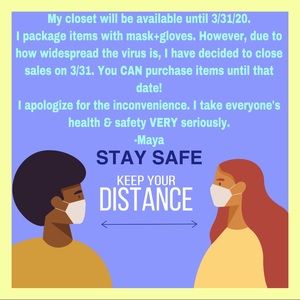 Other’s health & safety is #1. Not $!❤️